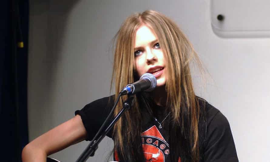 Avril Lavigne performing in 2004.