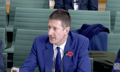 Robert Chote, chair of the Office for Budget Responsibility, giving evidence to the Commons Treasury committee.