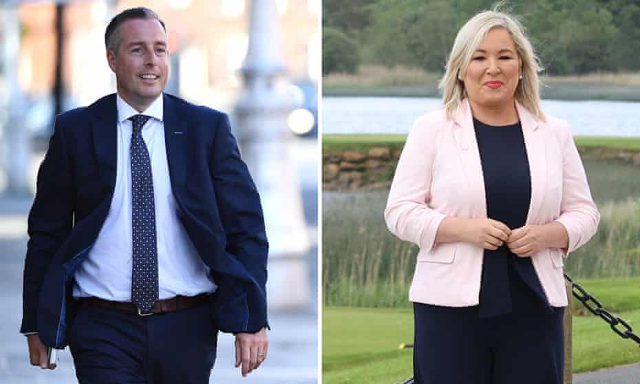 composite of paul givan and michelle o’neill
