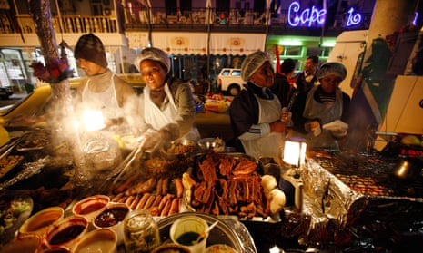 Food Stall on Long Street, Cape Town