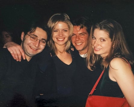 Karen Freyer, second from left, with friends in 1999.