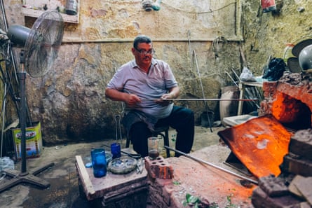 A former boxer, Hasan Hodhod is perhaps Cairo’s most famous glassblower
