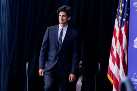 Jack Schlossberg arrives to speaks before President Joe Biden on the cancer moonshot initiative at the John F Kennedy Library and Museum, on September 2022, in Boston.