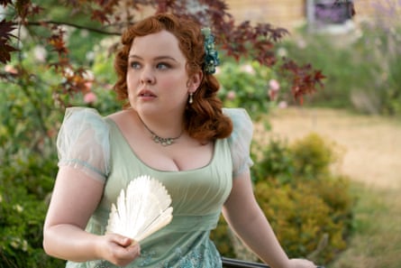 Nicola Coughlan as Penelope Featherington in Bridgerton season three.