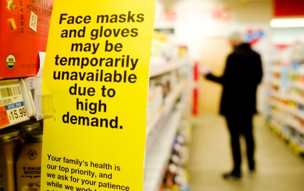 Some New York pharmacies have run out of face masks – but the CDC recommends people do not wear masks.