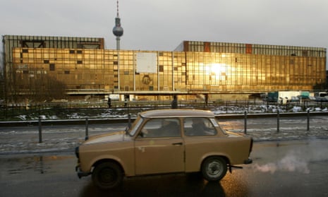 A surviving East German Trabant, also know as the Trabi, or a ‘cardboard-box-on-wheels’, 2006.