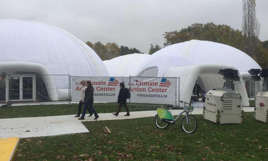 The huge alternative US Climate Action Centre at Bonn