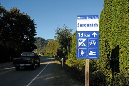 A sign for Sasquatch Provincial Park.
