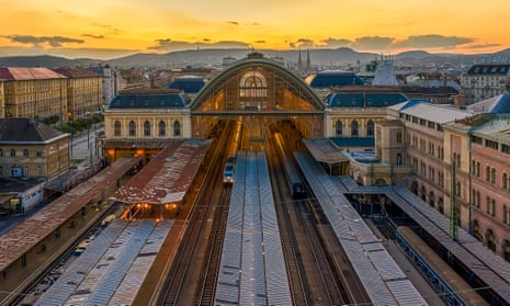 Keleti station in Budapest, one of eastern Europe’s main railway junctions.