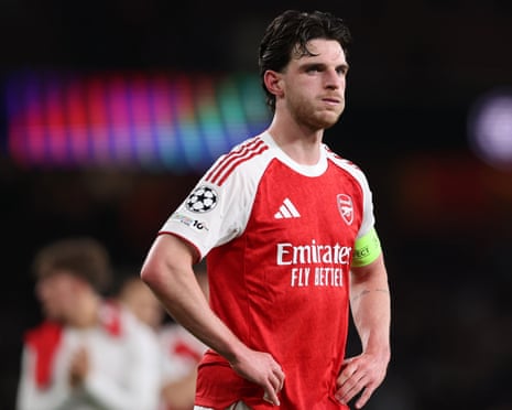 Declan Rice demands Arsenal improve for title showdown at Manchester City | Arsenal | The Guardian