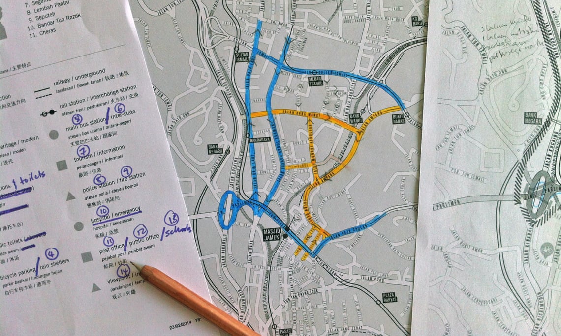 “Cycling not for leisure, but for transportation, for utility” ... the workings of Jeffrey Lim’s cycle map of Kuala Lumpur.