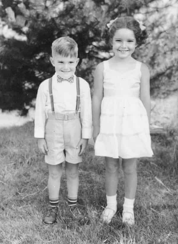 Bruce Jenner with older sister Pam in 1954.