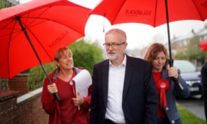 Jeremy Corbyn campaigning