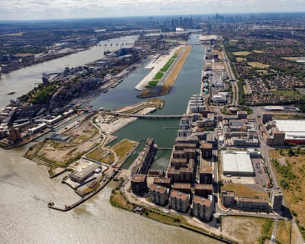 The new Albert Island site, in Royal Docks in Newham.
