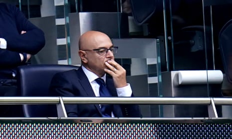 Tottenham Hotspur chairman Daniel Levy reacts in the stands as they are 2-1 down against Brentford.