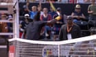 Ymer disqualified from Lyon Open after smashing hole in umpire's chair – video