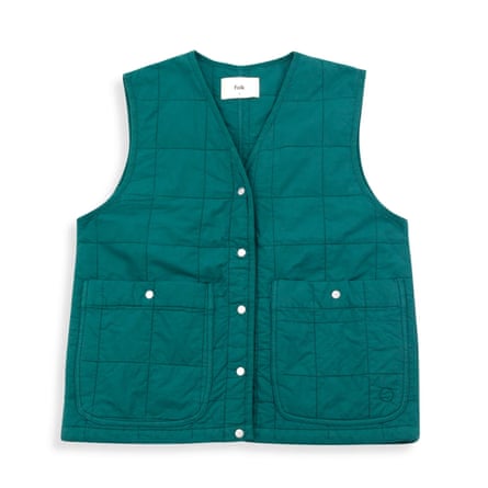 Folk vintage green gilet