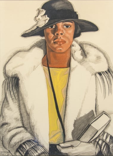 Winold Reiss - The Librarian, 1924 or 1925