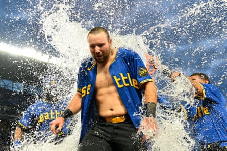 Cal Raleigh, who’s under contract for six years and $105m, has been the Seattle Mariners’ most productive offensive player.