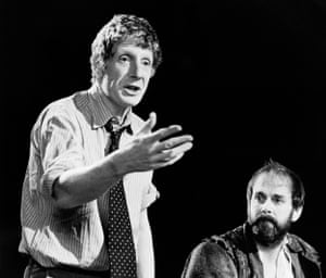 Jonathan Miller directing Taming of the Shrew, with John Cleese, in 1980.