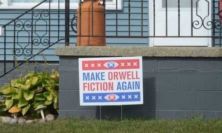 A sign of anti-Trump sentiment in Racine, Wisconsin.