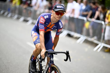 Oscar Onley (Picnic PostNL) pictured ahead of the first stage of this year’s Tour de France.