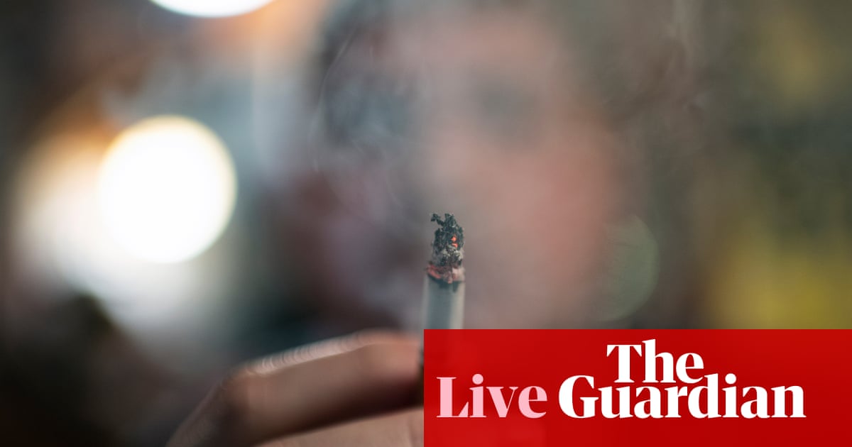 MPs’ vote on gradual smoking ban set to expose Tory splits over key Sunak policy – UK politics live