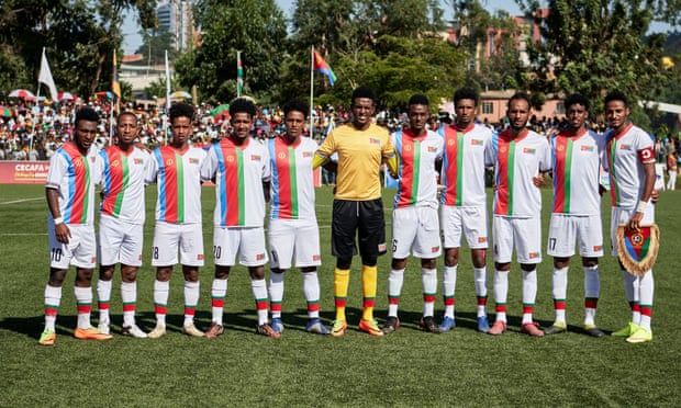 The Eritrea team that started the Cecafa Cup final in December 2019.