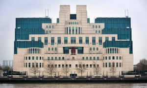 The MI6 building in central London.