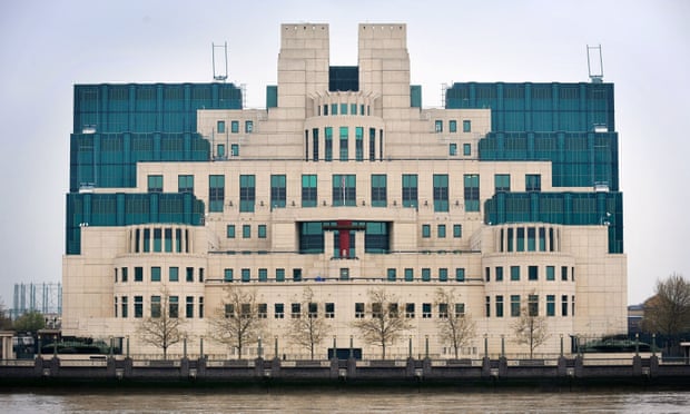 The MI6 building in central London.