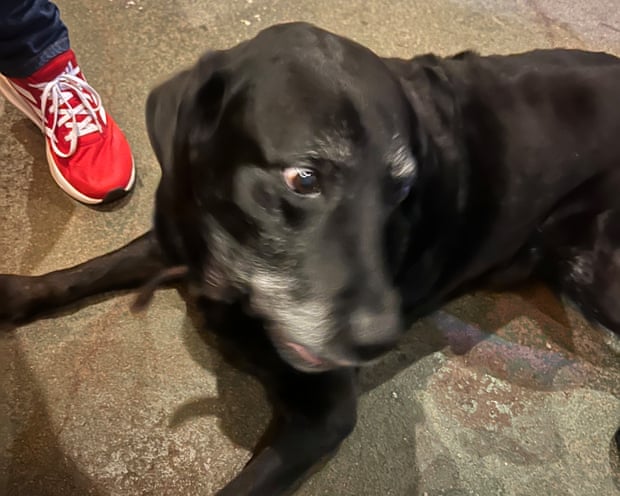 Robert lying on the floor