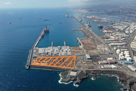 Las Palmas port in Gran Canaria