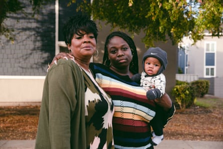 Anthony Ramsey’s mother, Carrolle, his younger sister, Carleena Henderson, and his nephew Jeffery Stephens III.