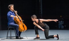 Jean-Guihen Queyras (Cello) and Marie Goudot in Mitten wir im Leben sind part of Bach6Cellosuiten by Anne Teresa De Keersmaeker, Jean-Guihen Queyras &amp; Rosas @ Sadler's Wells (Opening 25-04-19)