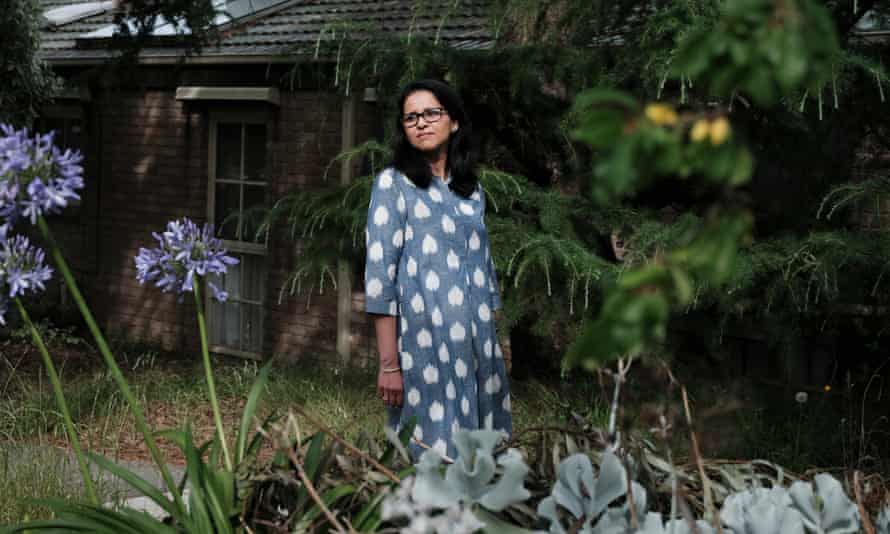 Garg in her garden