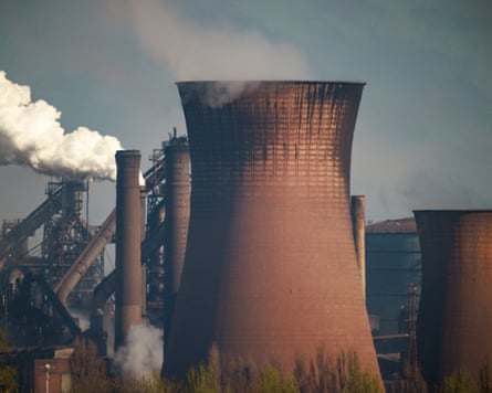 The British Steel plant in Scunthorpe
