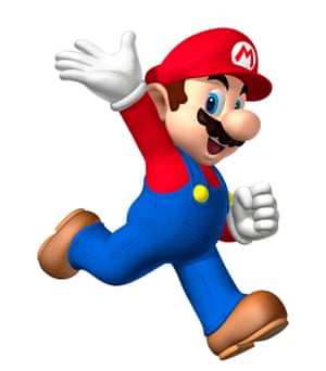 Super Mario waving