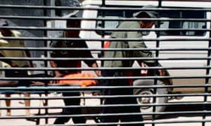 An asylum seeker during a hunger strike on Manus Island in 2015