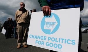 A campaign event for the Brexit party in Houghton-le-Spring on 11 May.