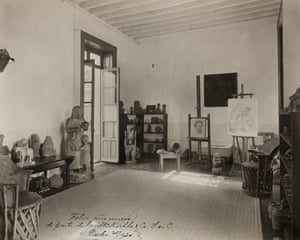 Το στούντιο της Φρίντα σύζυγό της, ζωγράφο και muralist Ντιέγκο Ριβέρα, στο Casa Azul, το 1930