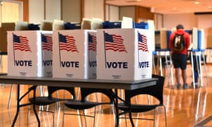 Voters on 26 April 2016, primary election day, in University Park, Pennsylvania.