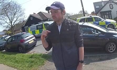 Images of Luke D’Wit captured on police officers’ bodycams