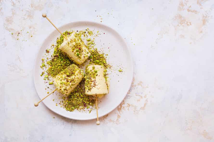 Pistachio kulfi.