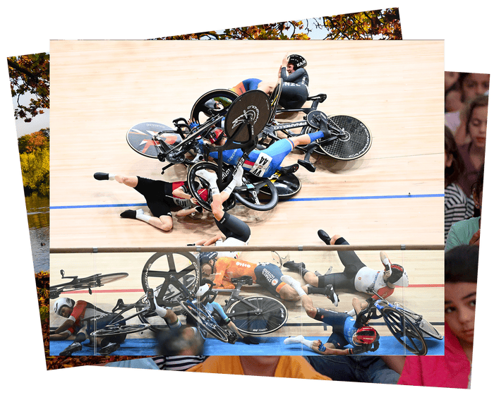 Student protests, rowers and a velodrome crash: photos of the day – Friday