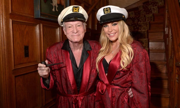 Hugh Hefner and Crystal Hefner at The Playboy Mansion