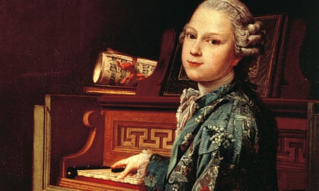 Mozart as a child at the harpsichord, in a painting by Joseph-Siffred Duplessis
