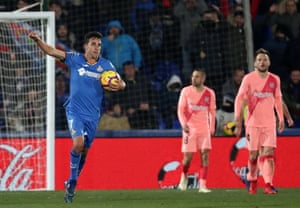 Getafe 1 2 Barcelona La Liga As It Happened Football The Guardian