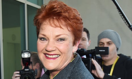 Pauline Hanson arrives at Parliament House