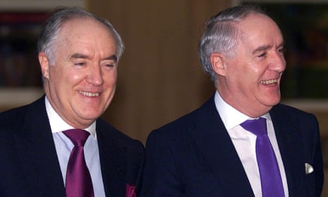Sir David Barclay and his twin brother Sir Frederick