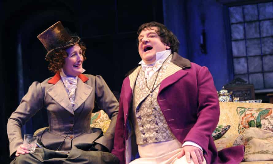 Simon Russell Beale and Fiona Shaw in London Assurance.